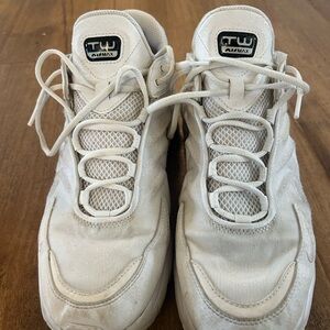 Nike White and Light Tan Low-Top Sneakers